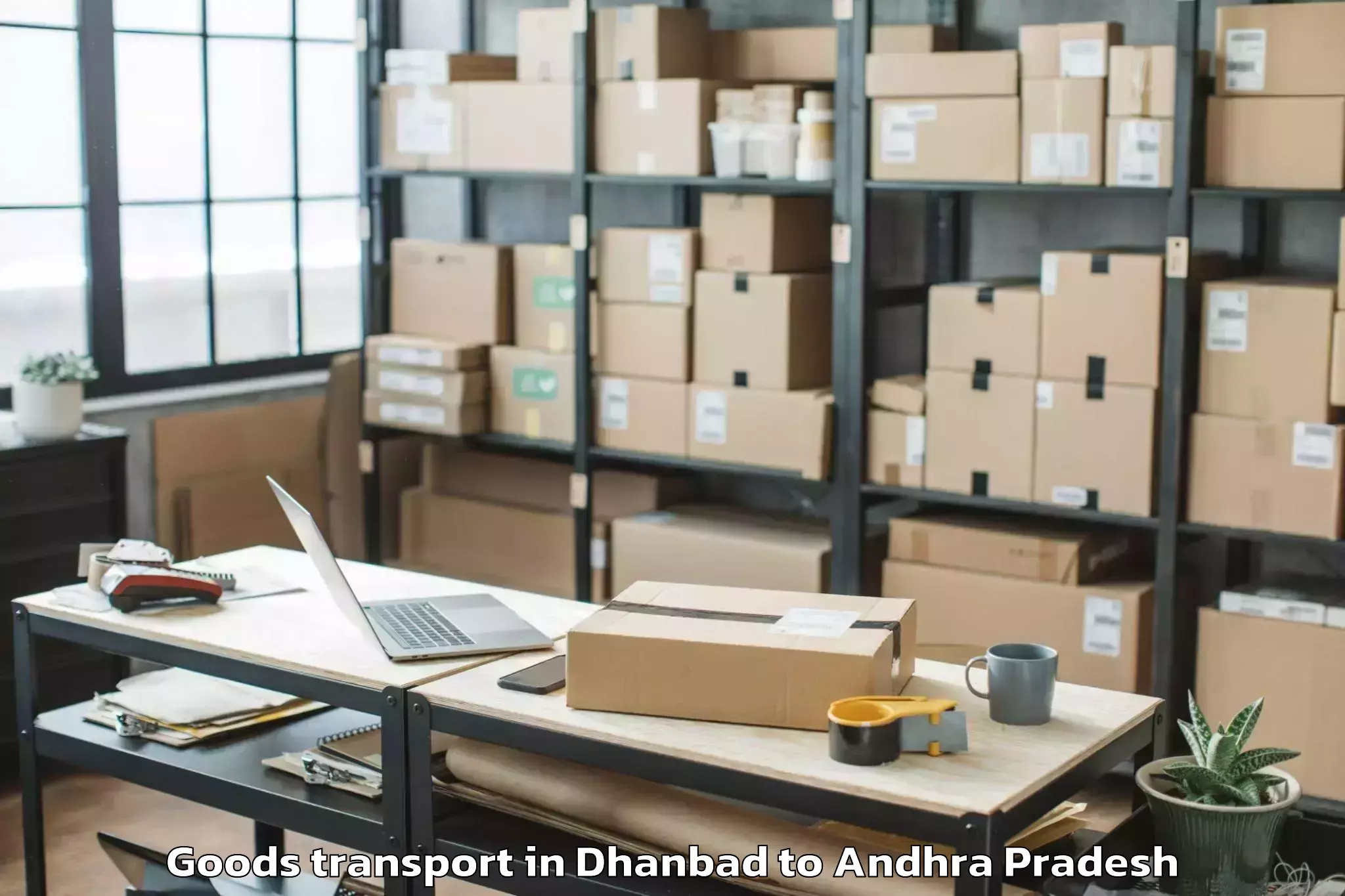 Get Dhanbad to Peddapuram Goods Transport